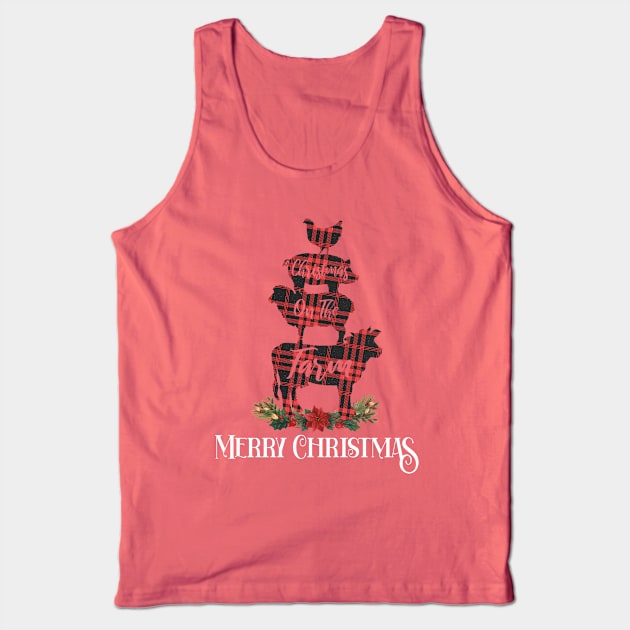 Merry Christmas From Xmas On The Farm Tank Top by RKP'sTees